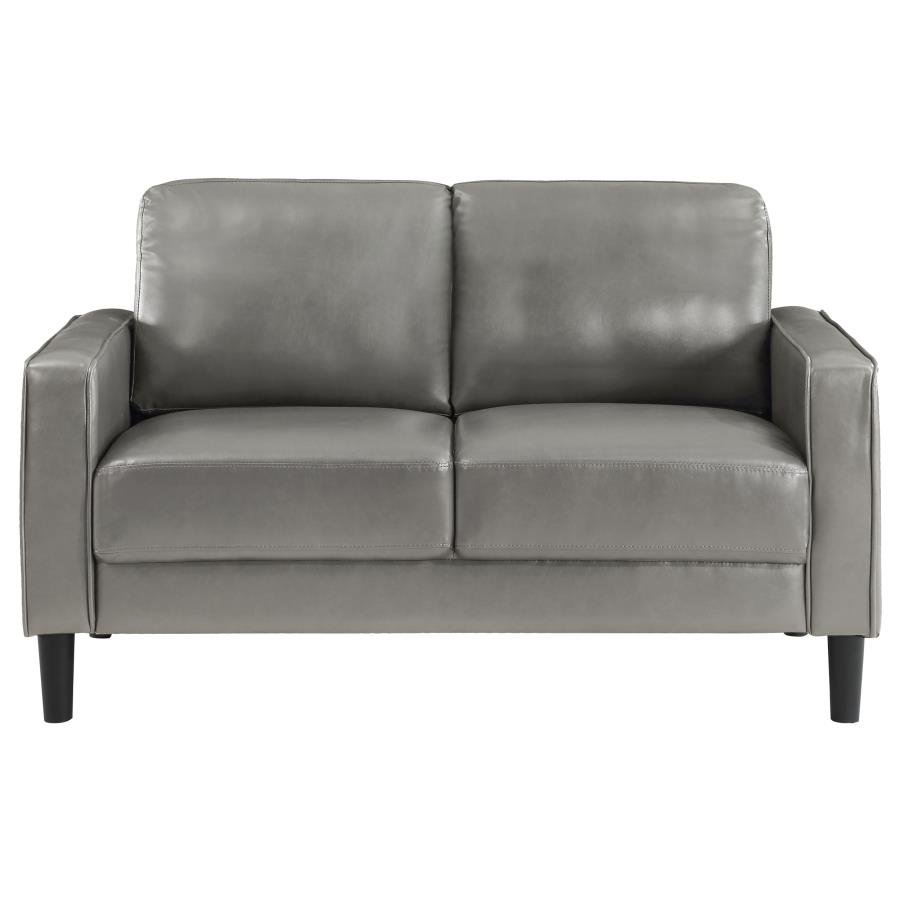 508365-S3_08x900.jpg RUTH 3-PIECE UPHOLSTERED TRACK ARM SOFA SET GREY - Image 8