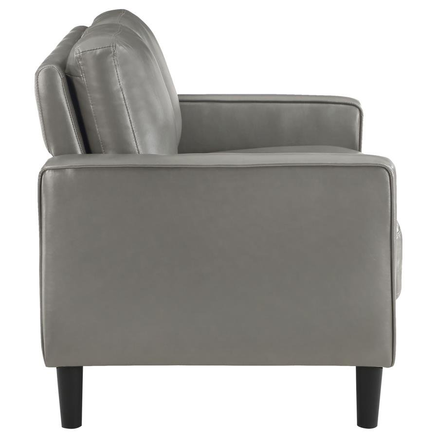 508365-S3_10x900.jpg RUTH 3-PIECE UPHOLSTERED TRACK ARM SOFA SET GREY - Image 10