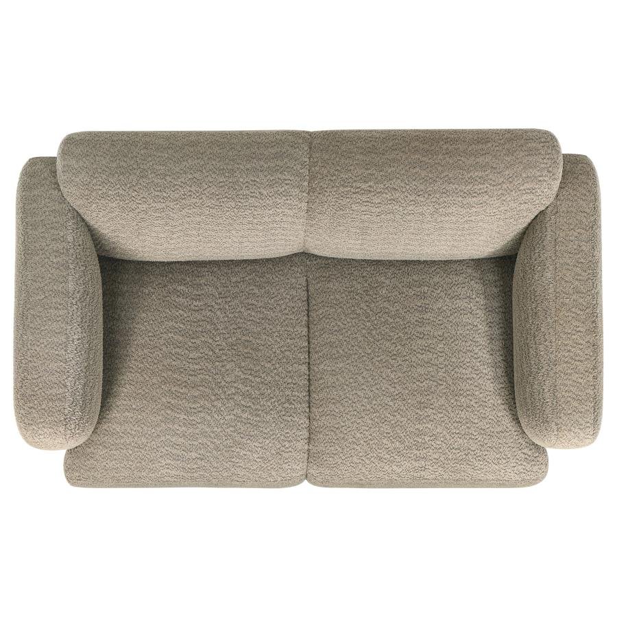 509815_10x900.jpg DORSET FABRIC UPHOLSTERED ROUND TRACK ARM LOVESEAT BROWN - Image 10