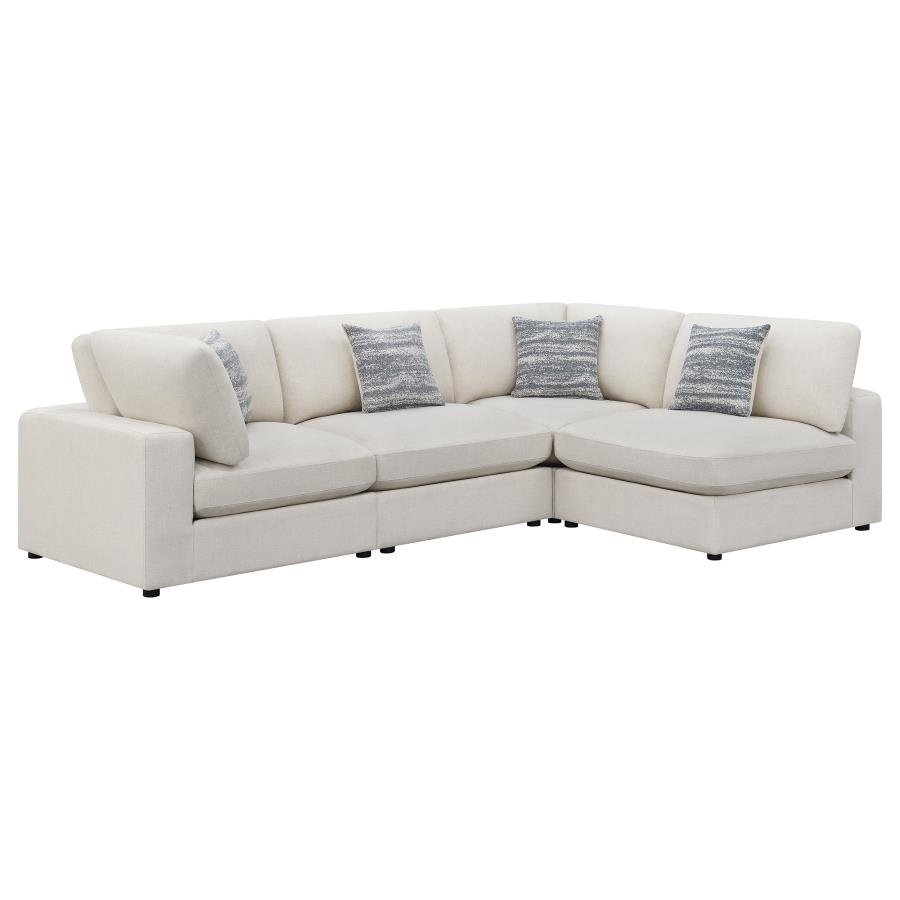 551321-SETA_02x900.jpg SERENE 4-PIECE UPHOLSTERED MODULAR SECTIONAL SOFA BEIGE - Image 2