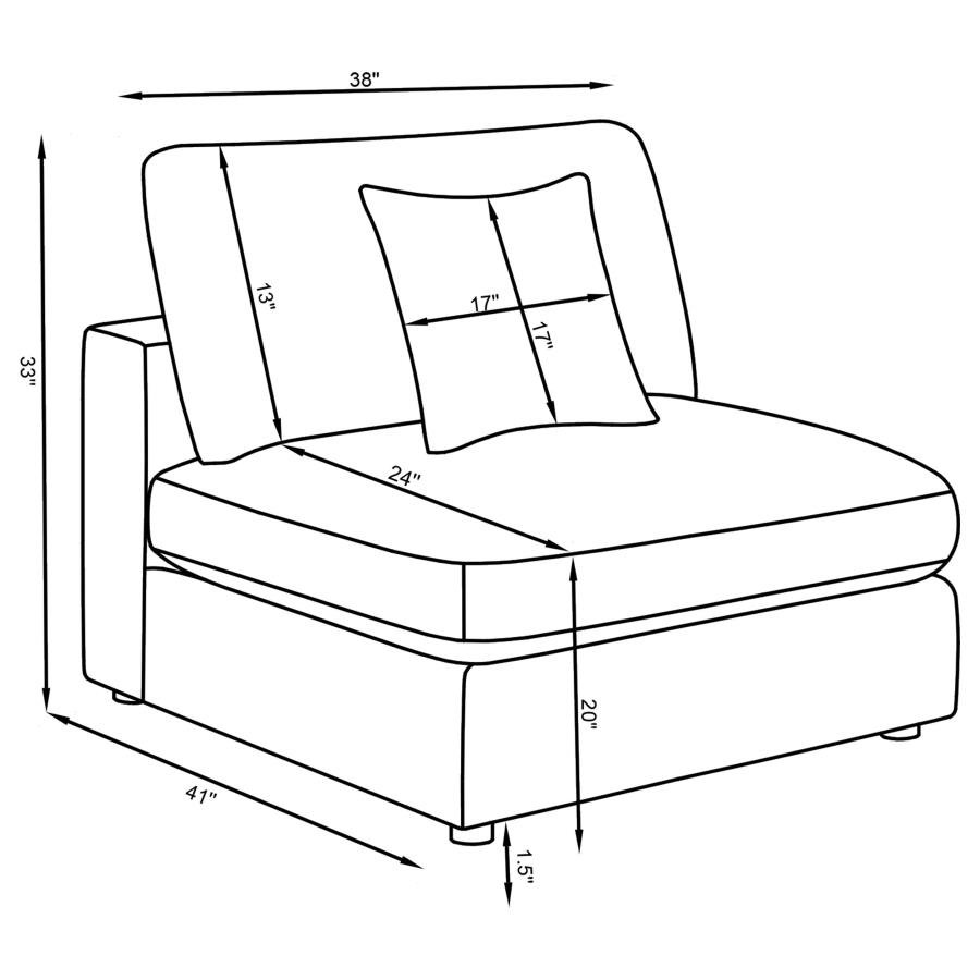 551321-SETA_13x900.jpg SERENE 4-PIECE UPHOLSTERED MODULAR SECTIONAL SOFA BEIGE - Image 13