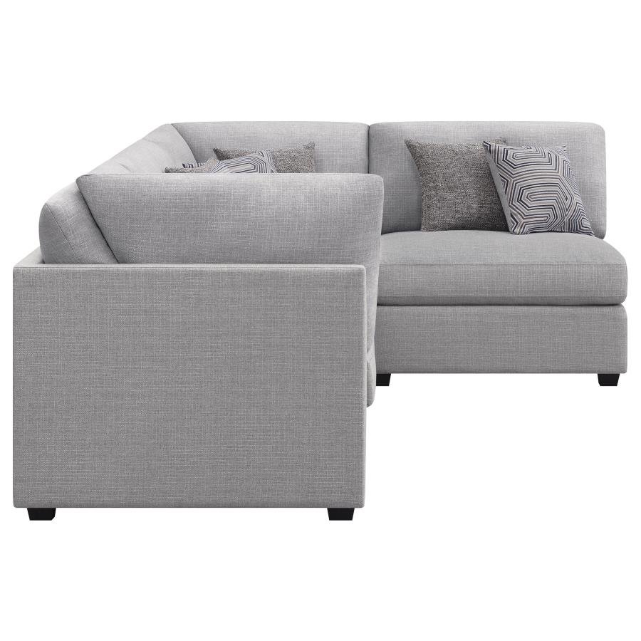 551511-S4B_05x900.jpg CAMBRIA 4-PIECE UPHOLSTERED MODULAR SECTIONAL SOFA GREY - Image 5