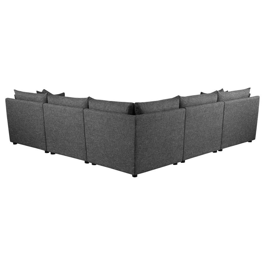 551681-SETA_05x900.jpg SASHA 5-PIECE UPHOLSTERED MODULAR SECTIONAL BARELY BLACK - Image 5