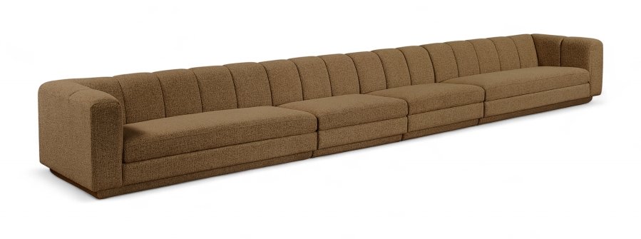 Modari 233.5″ Fabric Upholstered 4pc. Modular Sofa