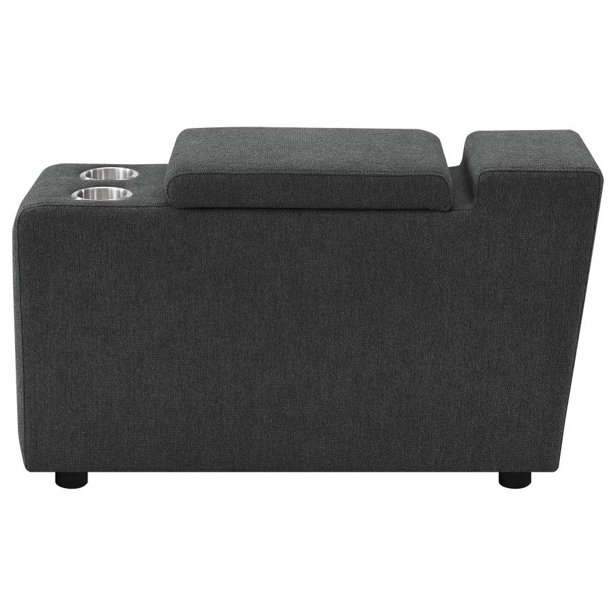 609530CON_06x900.jpg COLLINS UPHOLSTERED MODULAR STORAGE CONSOLE DARK GREY - Image 6