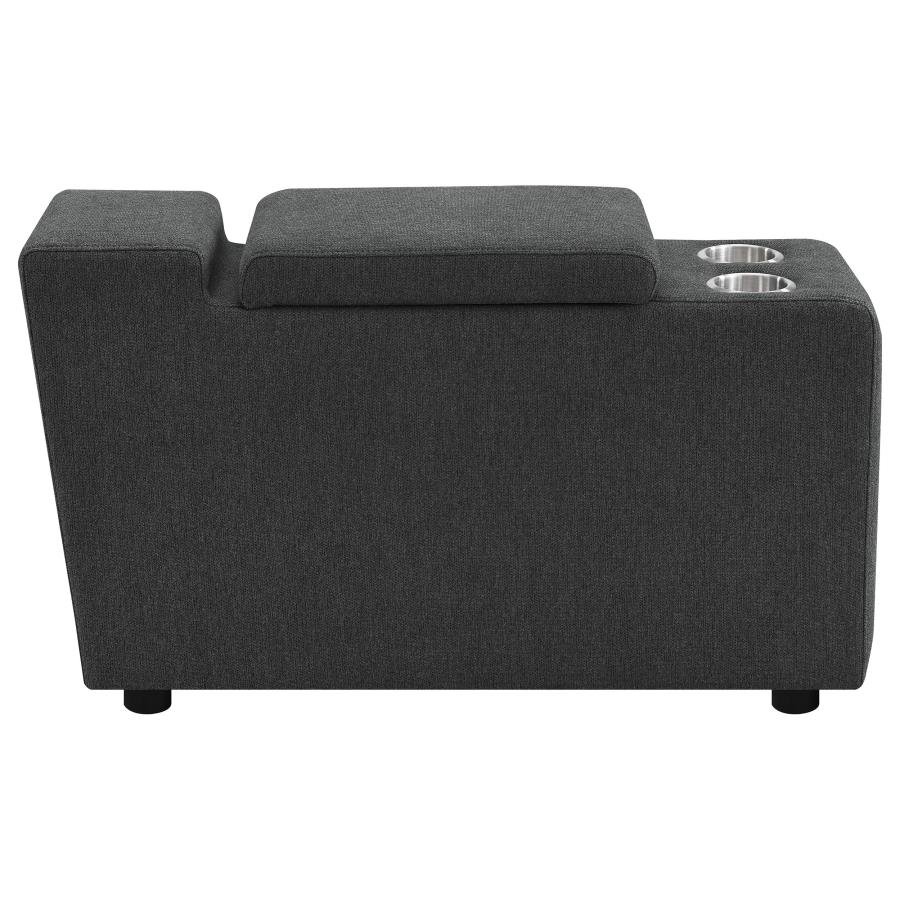 609530CON_09x900.jpg COLLINS UPHOLSTERED MODULAR STORAGE CONSOLE DARK GREY - Image 9