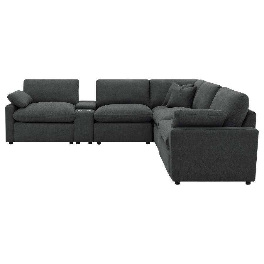609530P-SETA_05x900.jpg COLLINS 7-PIECE MODULAR POWER RECLINING SECTIONAL DARK GREY - Image 5