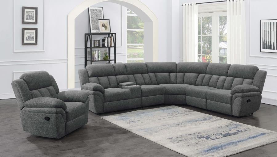 609540_14x900.jpg BAHRAIN 6-PIECE MODULAR RECLINING SECTIONAL SOFA CHARCOAL - Image 14