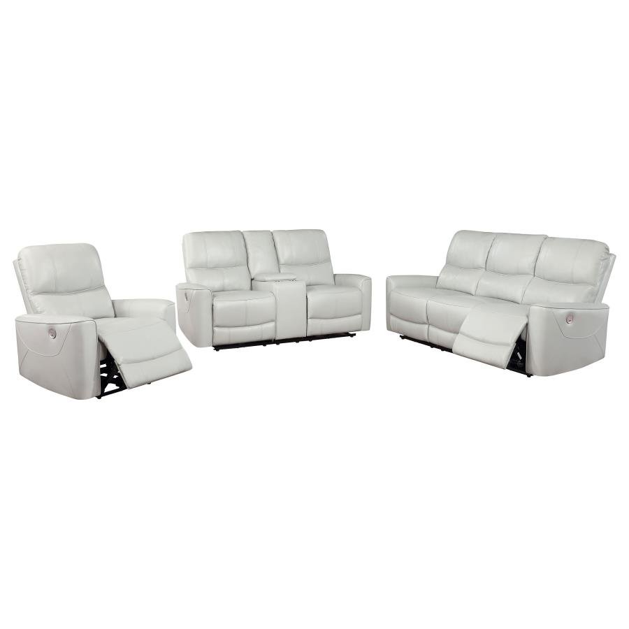 610261P-S3_03x900.jpg GREENFIELD 3-PIECE POWER RECLINING SOFA SET DOVE GREY - Image 3