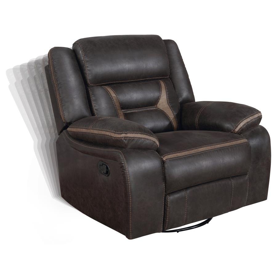 651354-S3_08x900.jpg GREER 3-PIECE UPHOLSTERED RECLINING SOFA SET BROWN - Image 8