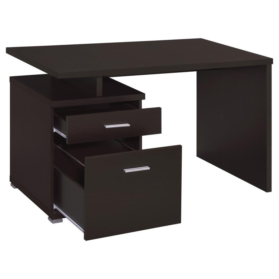 800109_05x900.jpg IRVING 47-INCH 2-DRAWER OFFICE COMPUTER DESK CAPPUCCINO - Image 5