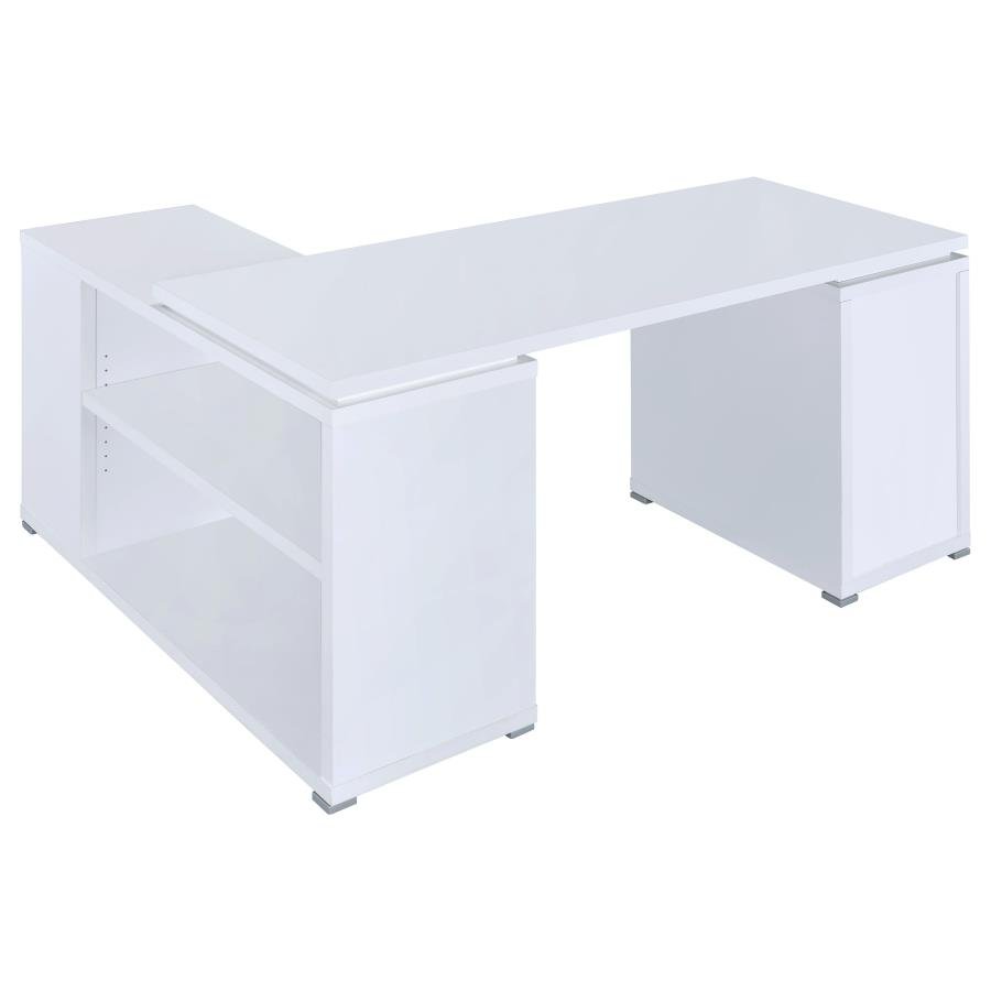 800516_07x900.jpg YVETTE 60-INCH 3-DRAWER L-SHAPE COMPUTER DESK WHITE - Image 7