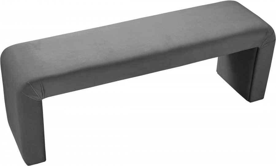8091-2.jpg Minimalist Velvet Upholstered Bench - Image 3