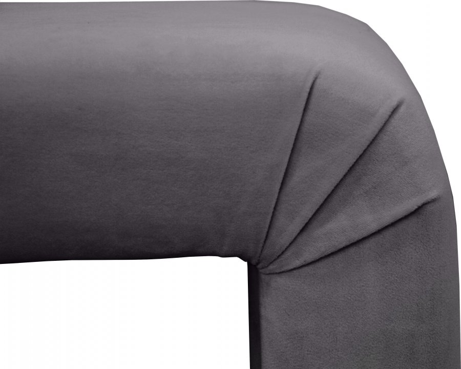 8091-4.jpg Minimalist Velvet Upholstered Bench - Image 5