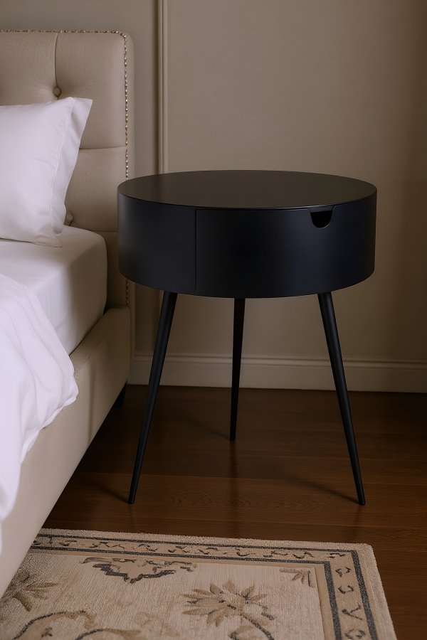 9057-1.jpg Bali Iron Side Table | Nightstand - Image 2