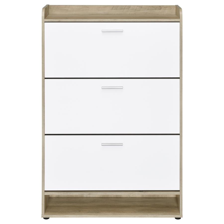 950403_05x900.jpg DENIA 3-TIER ENGINEERED WOOD SHOE CABINET WHITE - Image 5