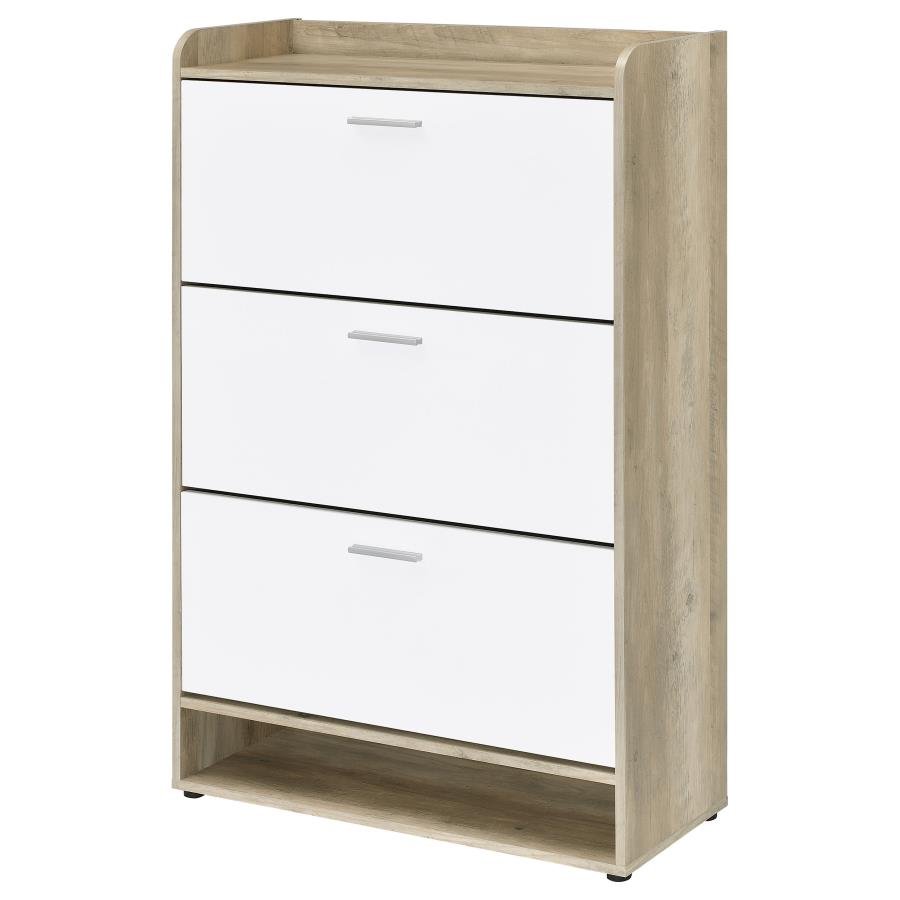 950403_06x900.jpg DENIA 3-TIER ENGINEERED WOOD SHOE CABINET WHITE - Image 6