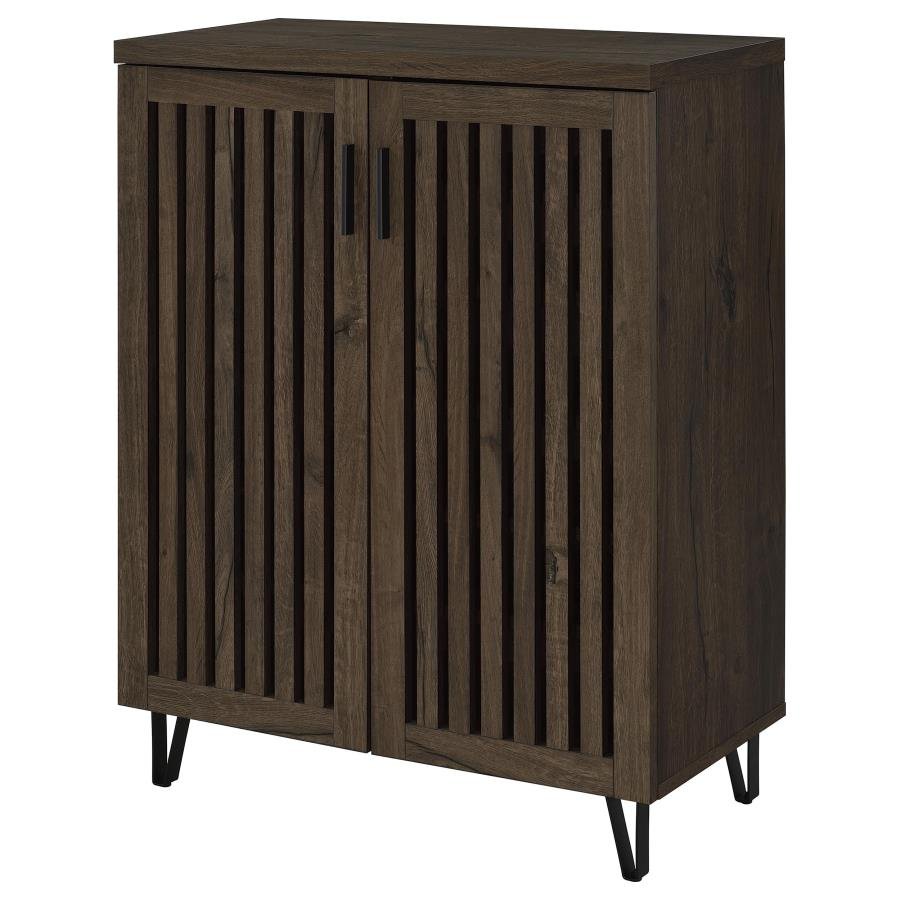 950423_05x900.jpg BRIXTON 2-DOOR ENTRYWAY SHOE STORAGE CABINETS SMOKED OAK - Image 5