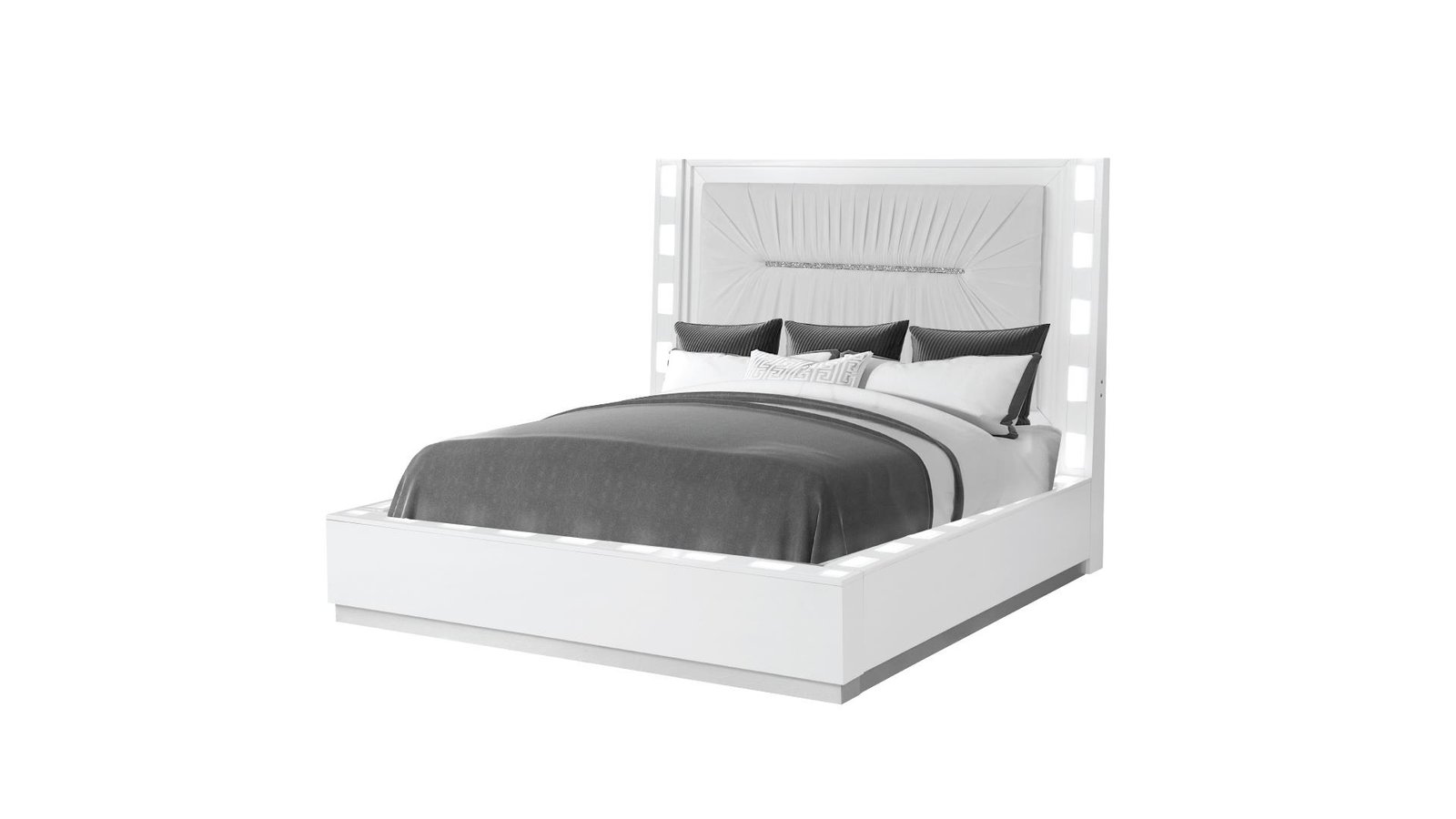 COCO QUEEN BED MILKY WHITE