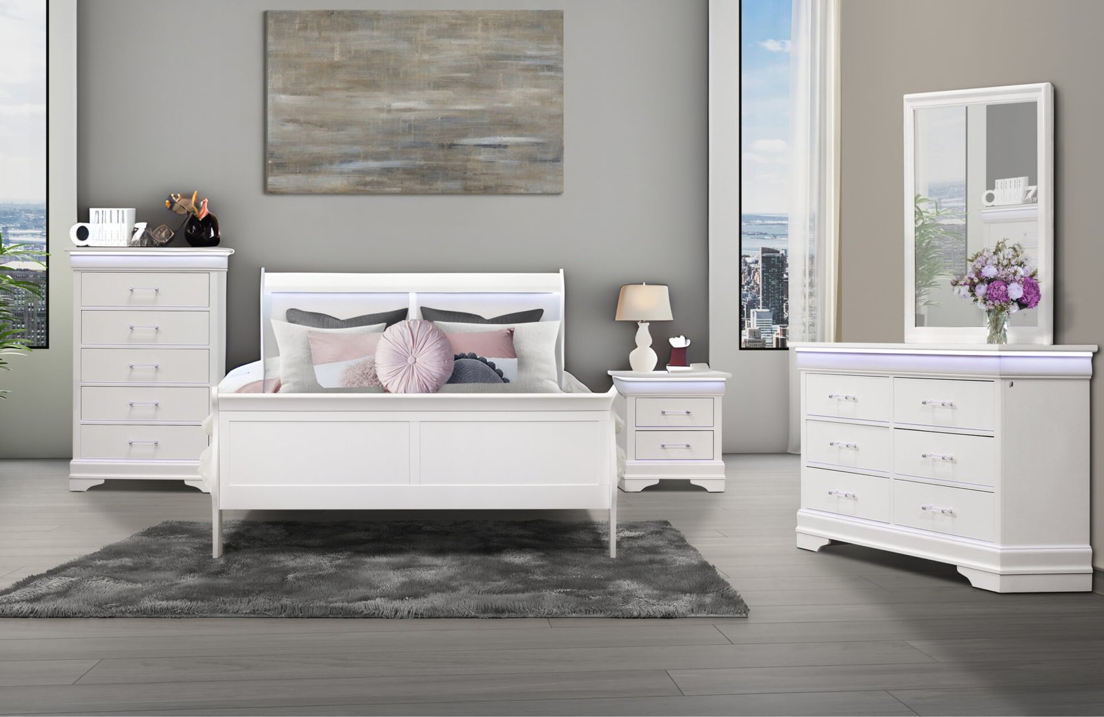 Charlie-White-6.5x10-Catalog-Edit-1-3.jpg CHARLIE WHITE KING BED GROUP WITH LED