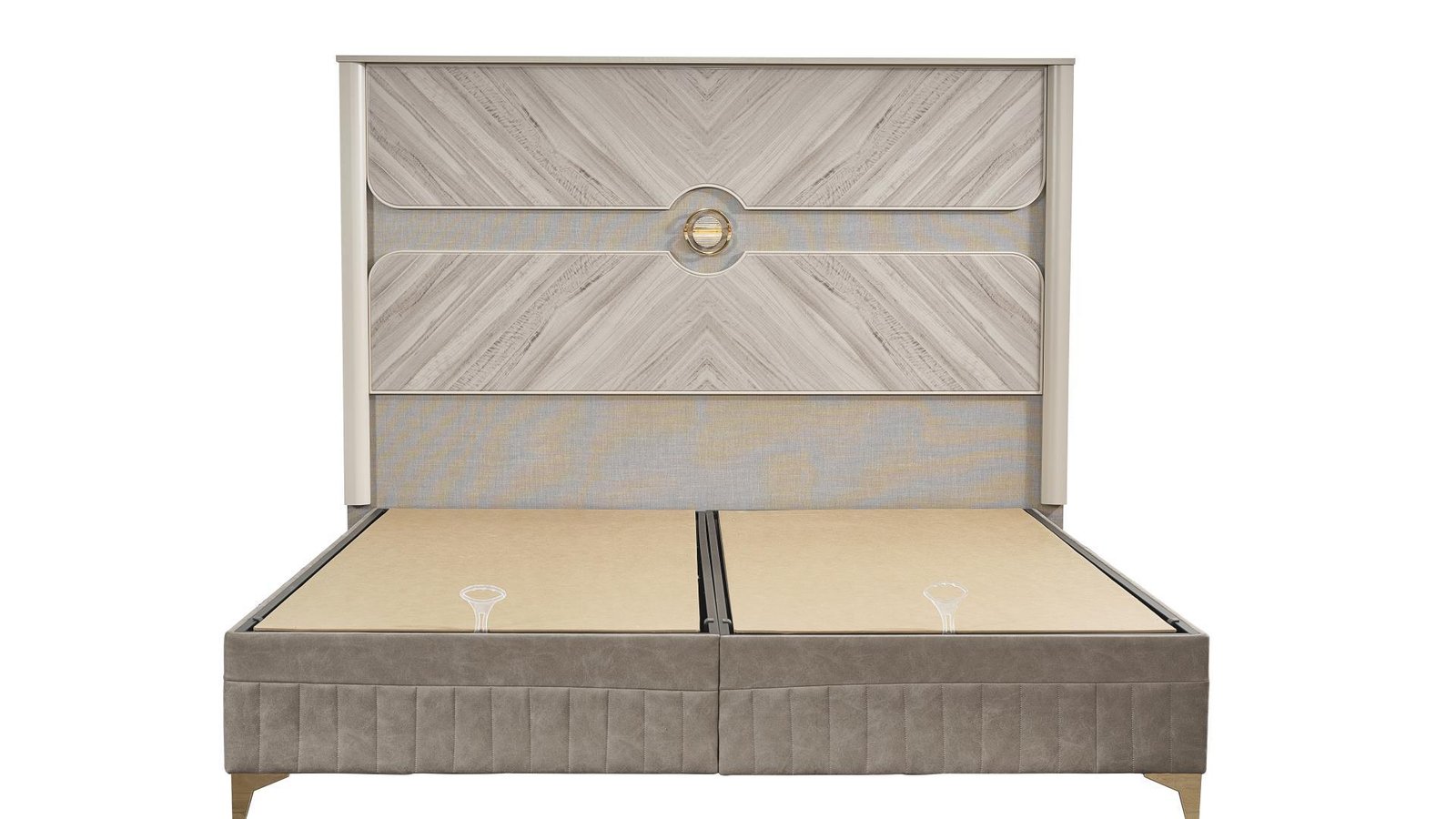 ETERNITY KING BED IN BEIGE