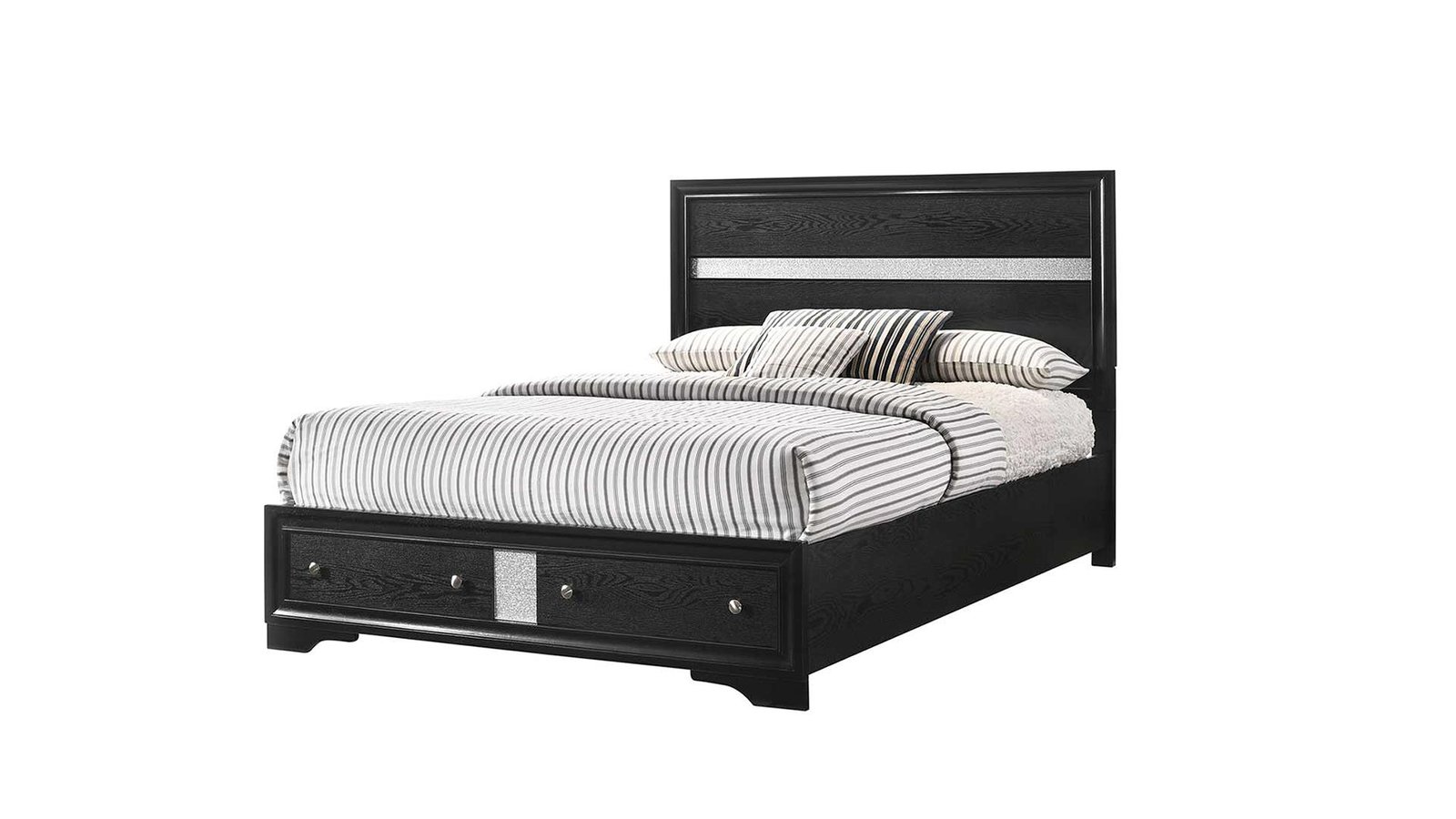 MATRIX QUEEN BED BLACK