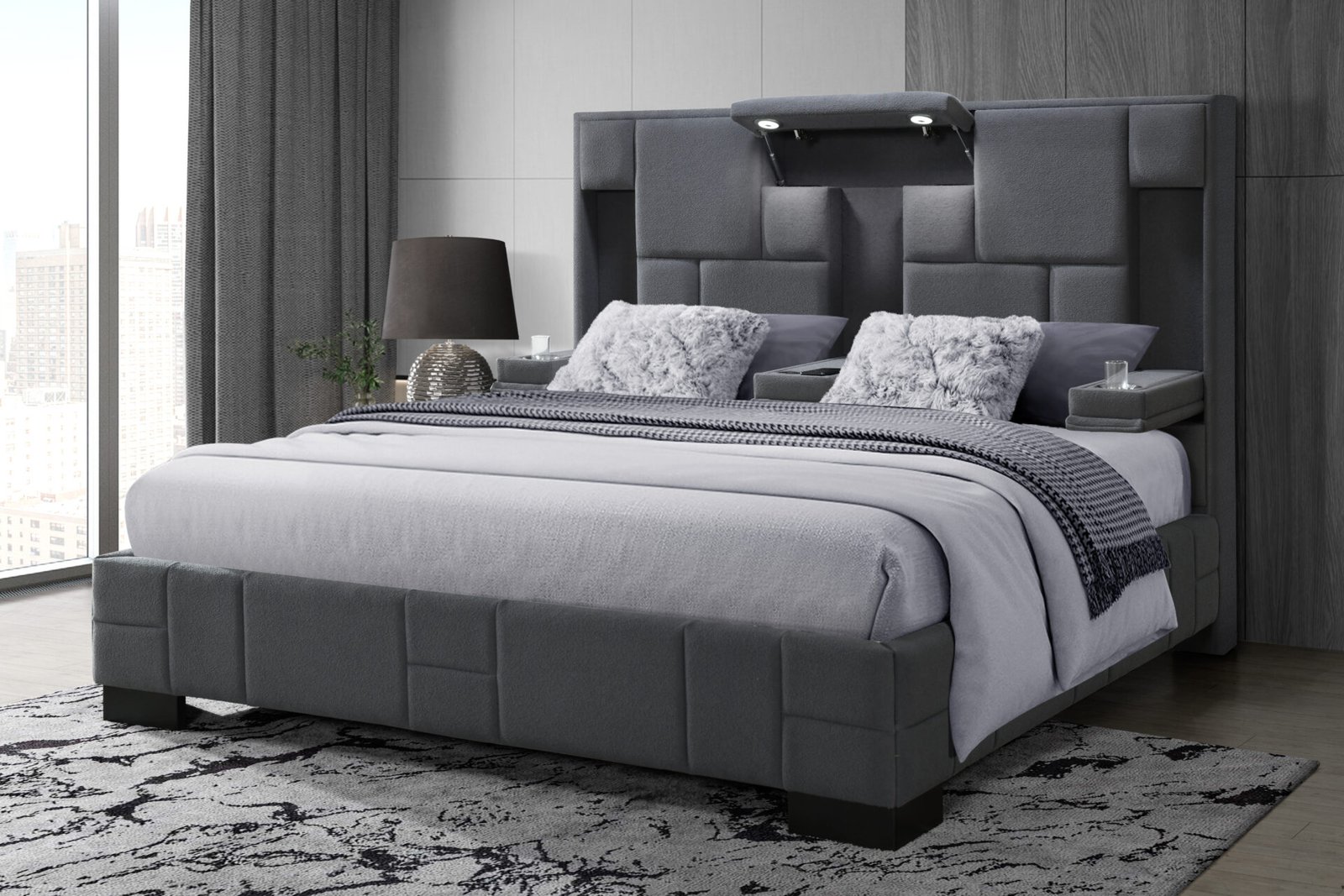 OSCAR-DARK-GREY-8-KBG-WITHOUT-WOOD-TRIM-1.jpg OSCAR DARK GREY 8 KING BED NO WOOD TRIM