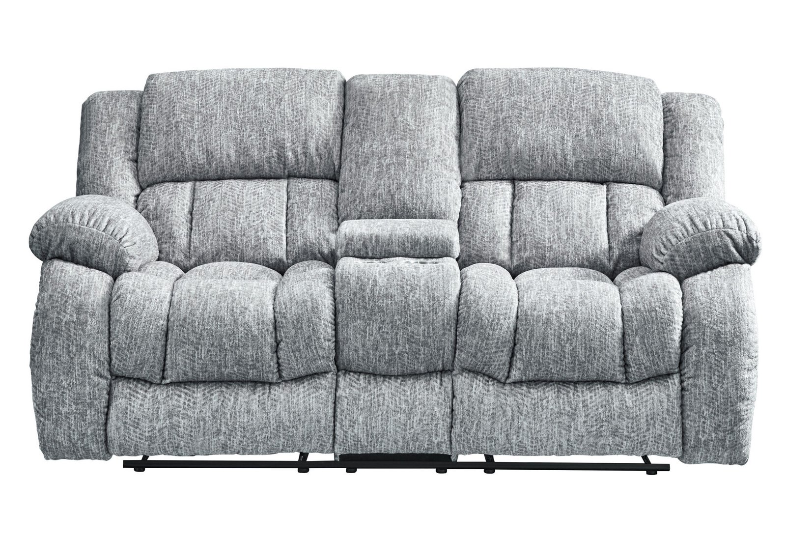 U250-GREY-CRLS-1.jpg U250 GREY RECLINING SOFA/CONSOLE RECLINING LOVESEAT/GLIDER RECLINER - Image 3