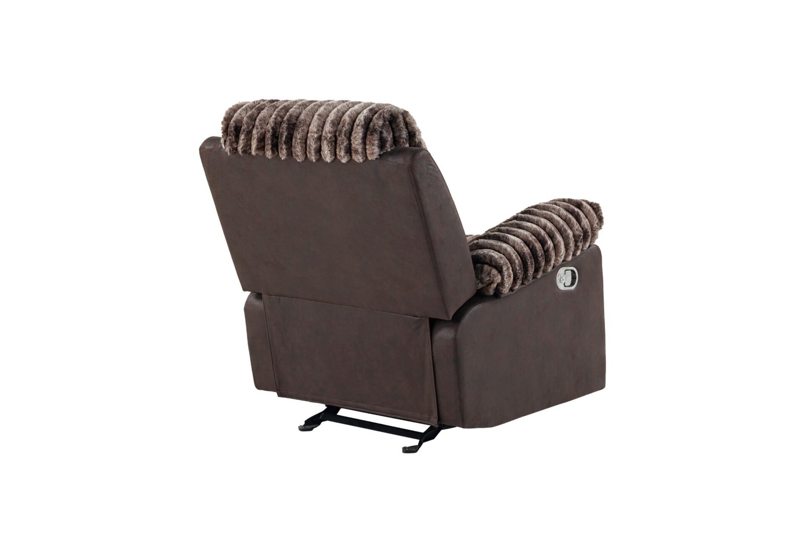 U6028-BROWN-GR-BACK-ANGLE.jpg U6028 BROWN GLIDER RECLINER - Image 4