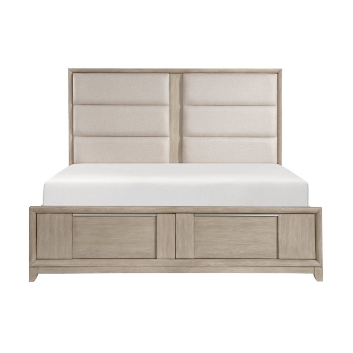 1820N-1* Queen Platform Bed with Footboard Storage
