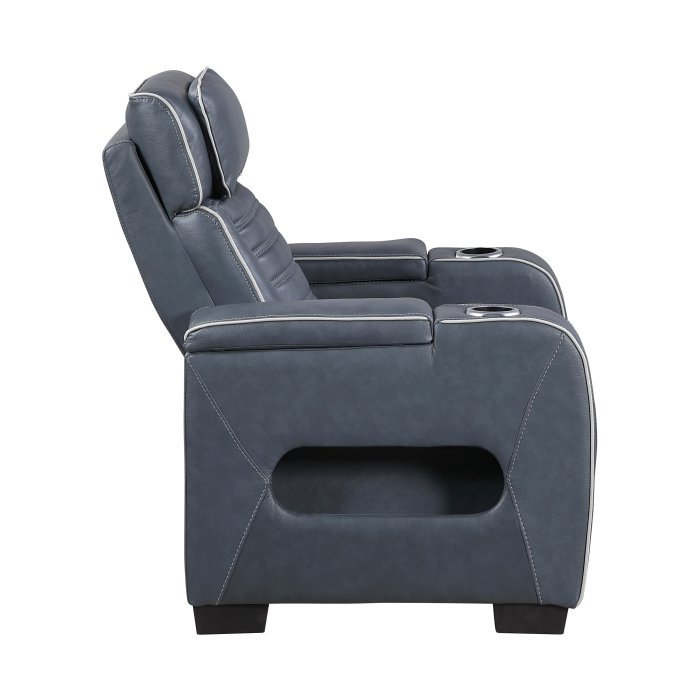 8344bue 1pwhm power reclining chair with power headrest, cup holder, storage arms(top and side), air massage, heat, led lighting and charging ports 8344bue 1pwhm power reclining chair with power headrest, cup holder, storage arms(top and side), air massage, heat, led lighting and charging ports