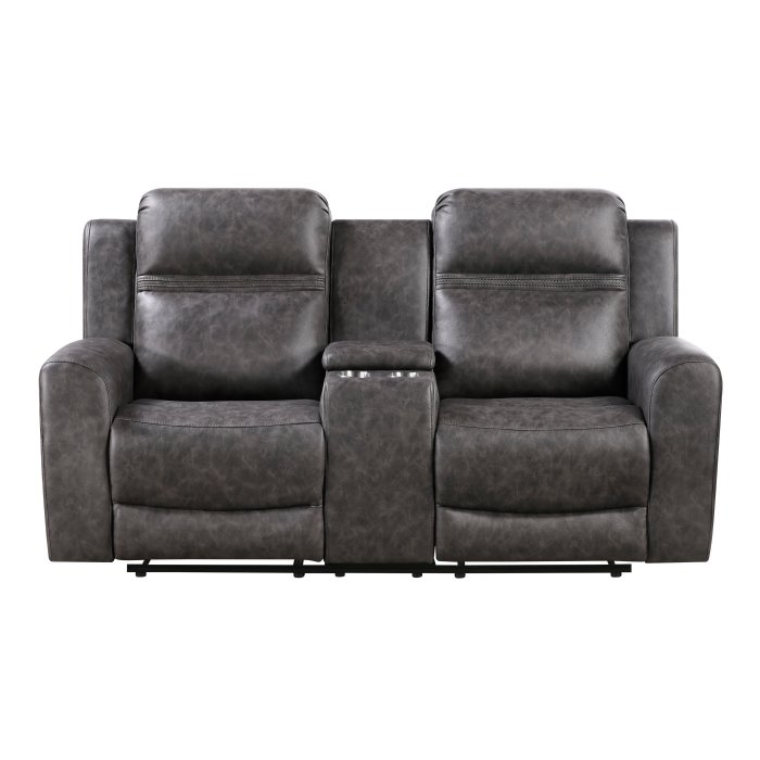 8347CRC-2 Double Reclining Love Seat with Center Console