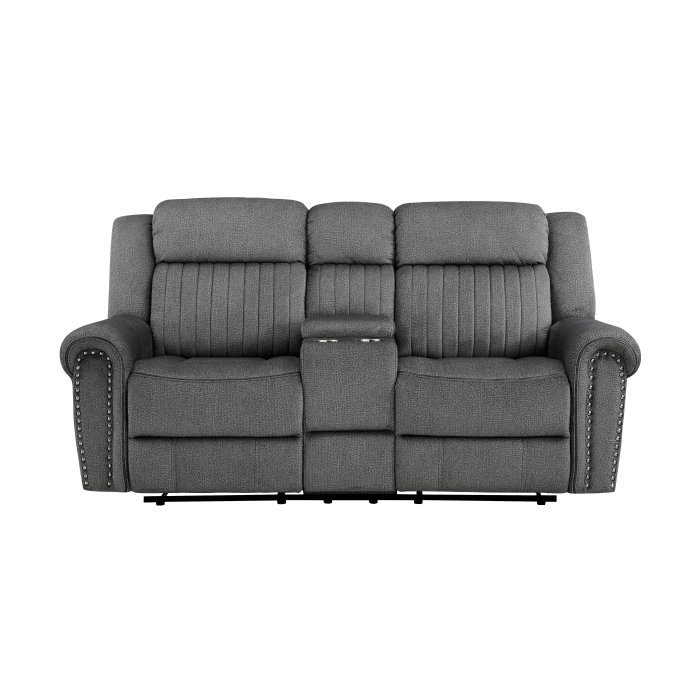 9204CC-2 Double Reclining Love Seat with Center Console