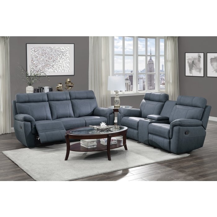 9301bue 3 double reclining sofa with center drop down cup holders 9301bue 3 double reclining sofa with center drop down cup holders