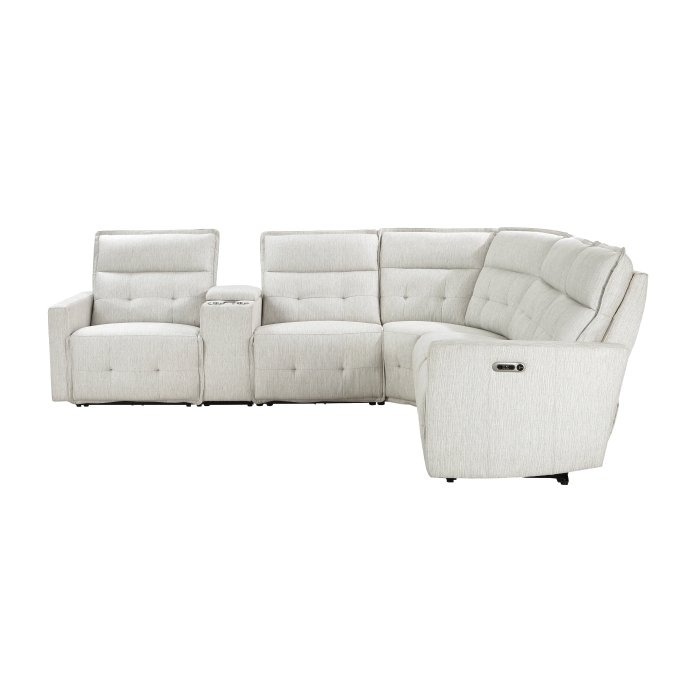9444hmp*6scpwh 6 piece modular power reclining sectional with power headrests 9444hmp*6scpwh 6 piece modular power reclining sectional with power headrests