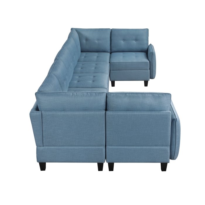 9557bue*7sc 7 piece sectional with storage 9557bue*7sc 7 piece sectional with storage