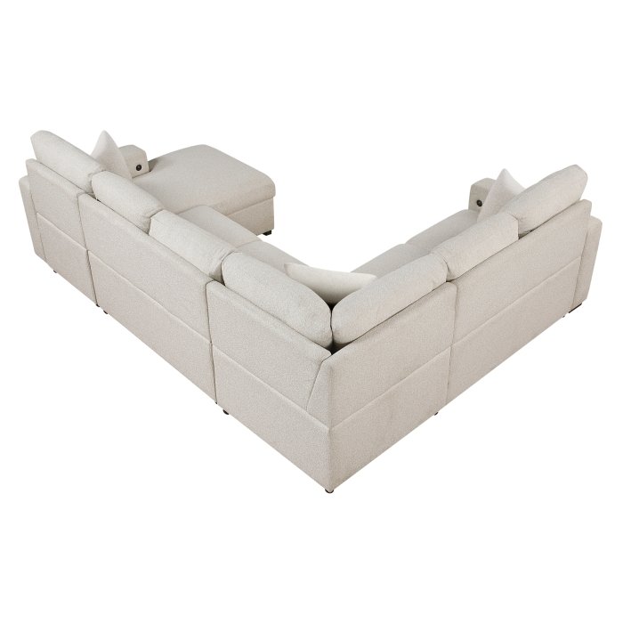 9630be*42lrc sectional with right chaise, pull out bed, hidden storages and shelves, charging ports 9630be*42lrc sectional with right chaise, pull out bed, hidden storages and shelves, charging ports