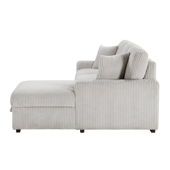 9633mnb*22lrc 2 piece sectional with pull out bed, right chaise and hidden storage 9633mnb*22lrc 2 piece sectional with pull out bed, right chaise and hidden storage
