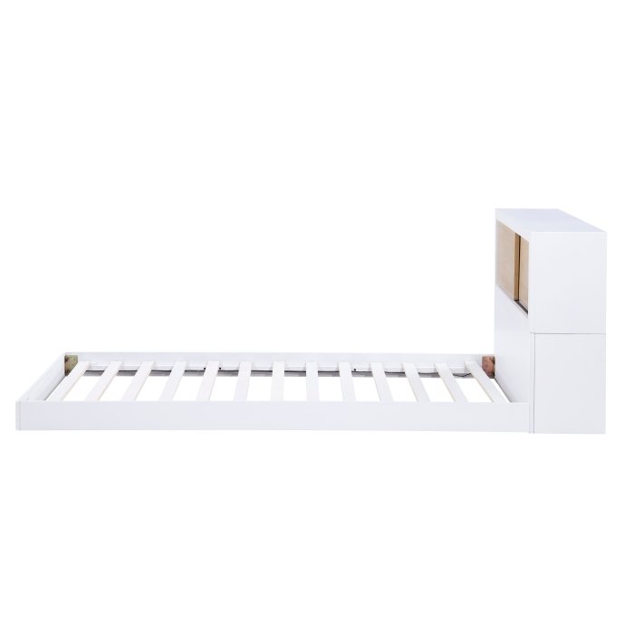 b2012bct 1* twin bookcase platform bed b2012bct 1* twin bookcase platform bed