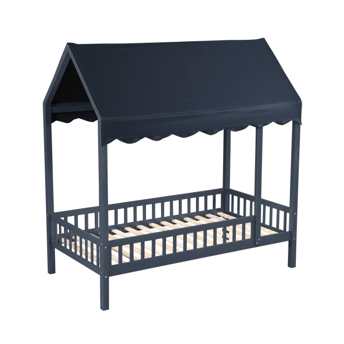b2024bucp 1 twin canopy platform bed b2024bucp 1 twin canopy platform bed