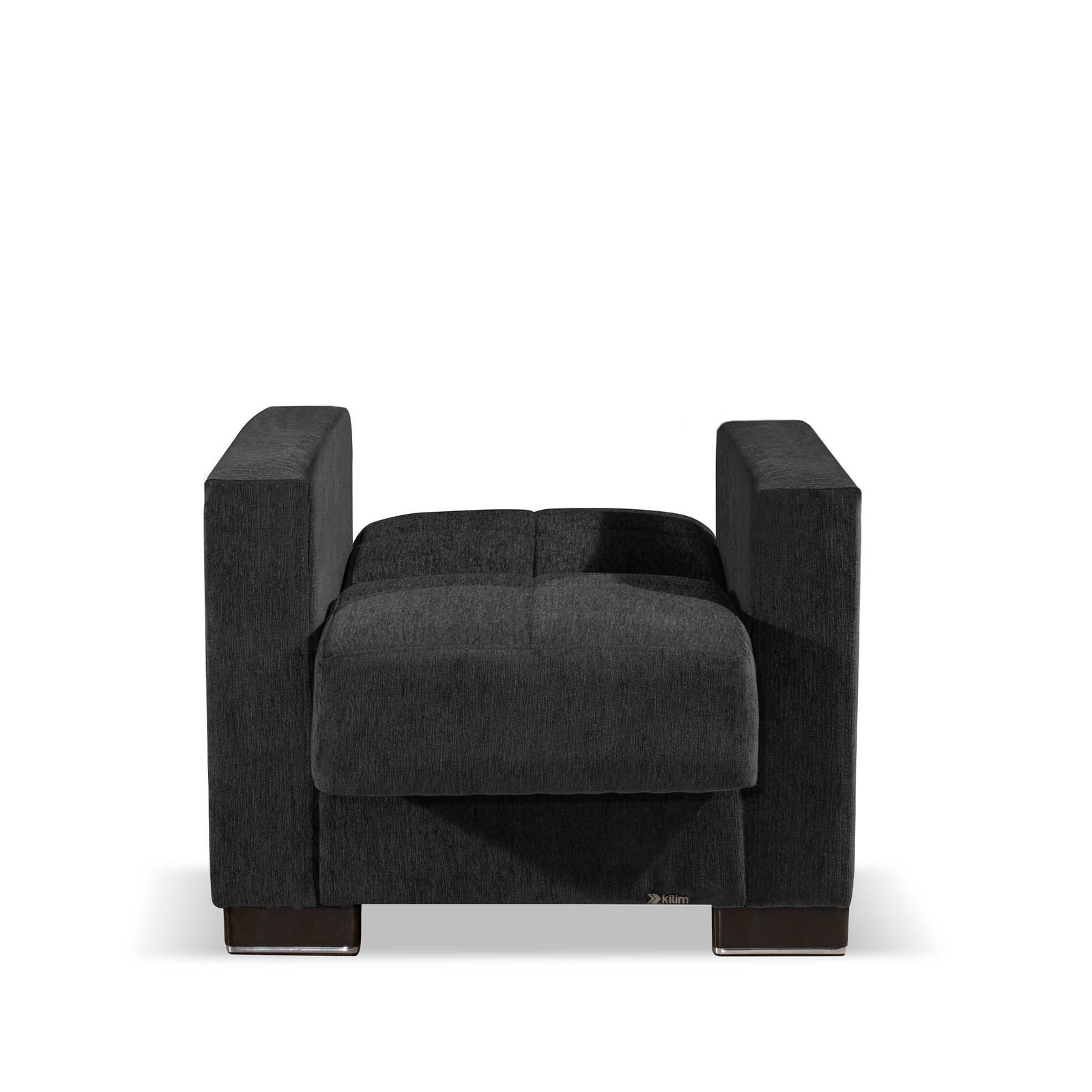 ottomanson armada collection upholstered convertible armchair with storage, grey chenille ottomanson armada collection upholstered convertible armchair with storage, grey chenille