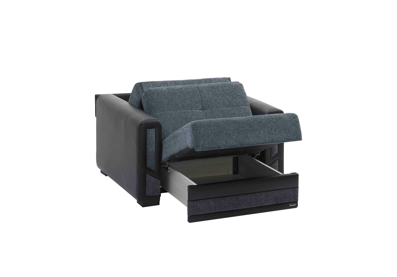 ottomanson mondomax collection upholstered convertible armchair with storage, grey ottomanson mondomax collection upholstered convertible armchair with storage, grey