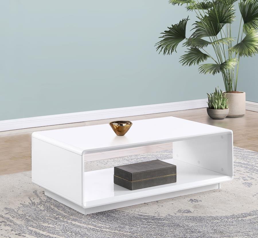 paseo rectangular cocktail coffee table white high gloss paseo rectangular cocktail coffee table white high gloss