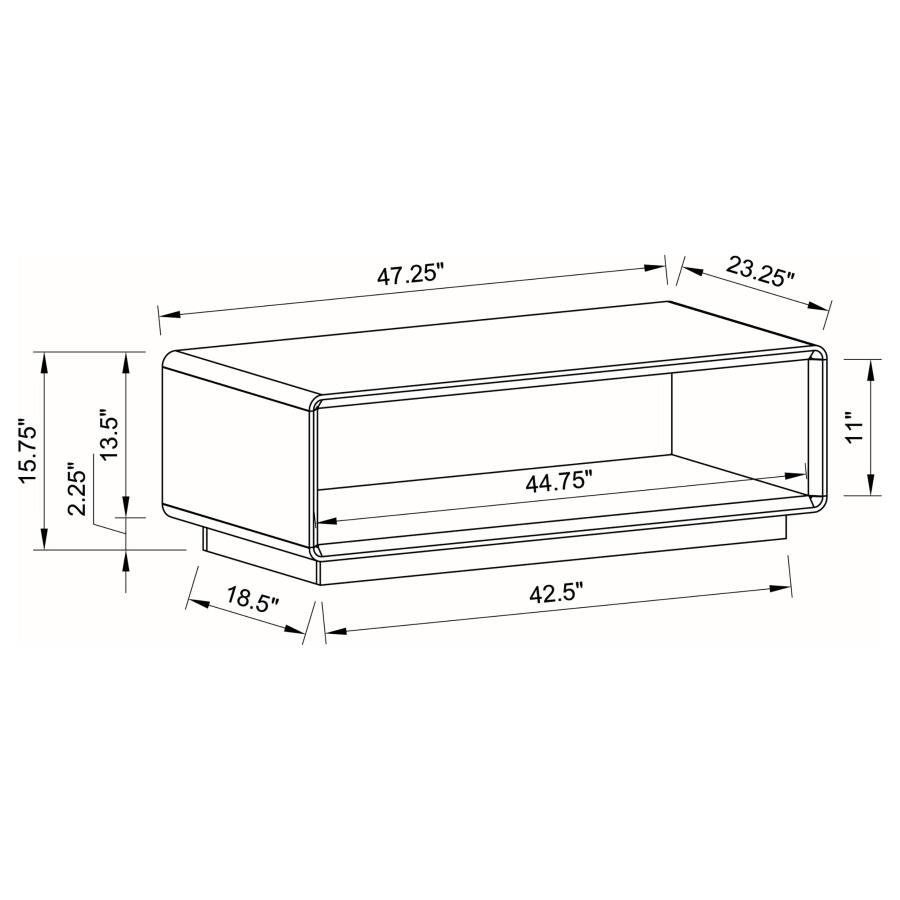paseo rectangular cocktail coffee table white high gloss paseo rectangular cocktail coffee table white high gloss
