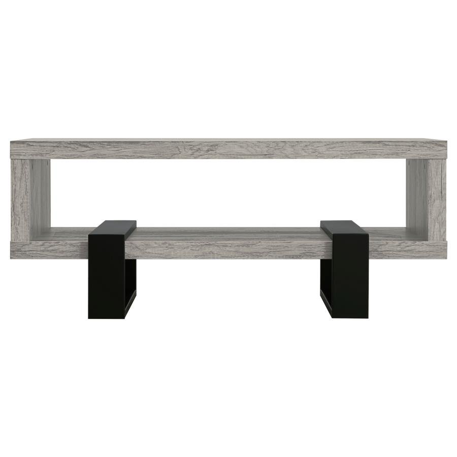 dinard engineered wood coffee table grey driftwood dinard engineered wood coffee table grey driftwood