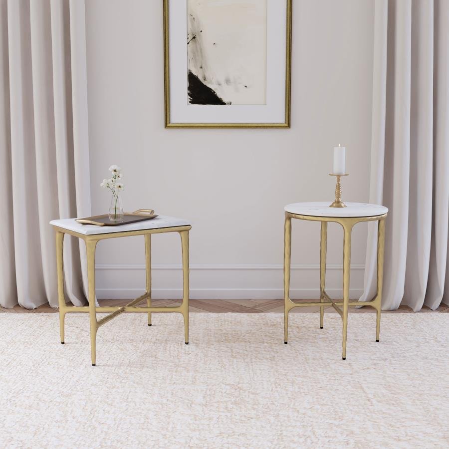 baldwin rectangular marble top side table white and gold baldwin rectangular marble top side table white and gold