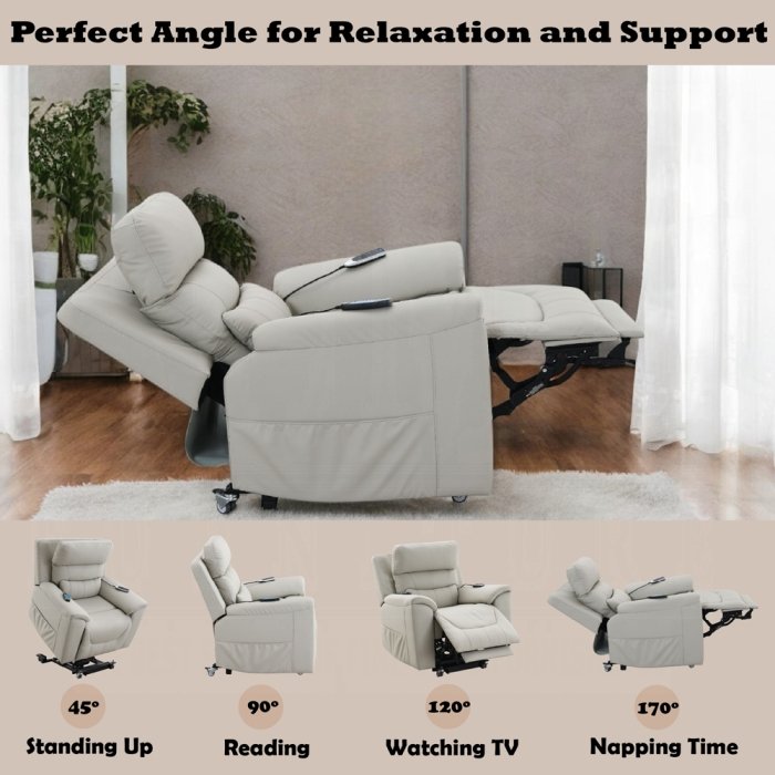 marsha power recliner w/lift & massage marsha power recliner w/lift & massage